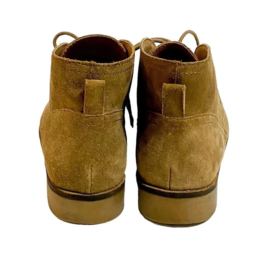 Lucky Brand Garboh Tan Suede Dessert Booties 10M